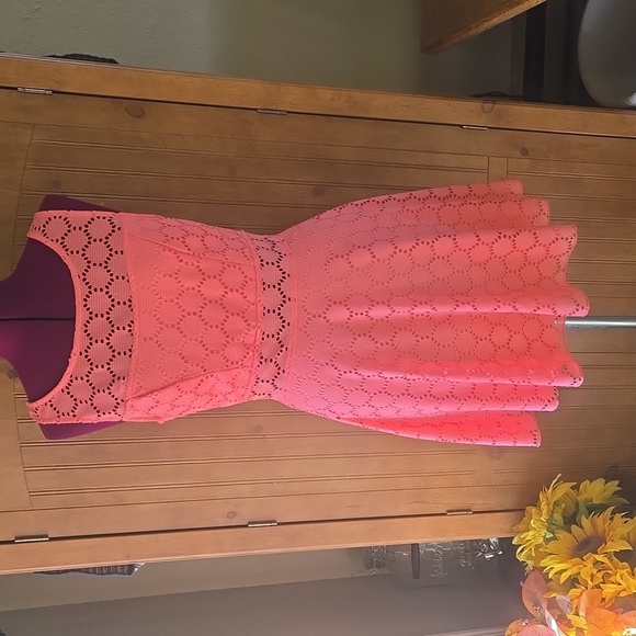 Adorable Mini Scooped Neckline Spring Or Summer Dress - Picture 1 of 8